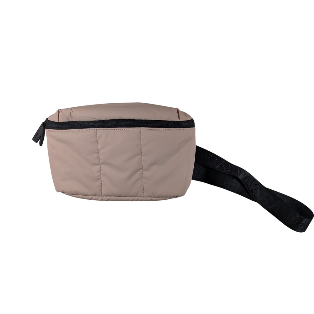 CALPAK Luka Belt Bag Unisex OS Tan Matte Quilted Fanny Pack Crossbody